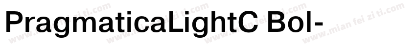 PragmaticaLightC Bol字体转换